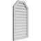 Ekena Millwork Octagonal Top Surface Mount PVC Gable Vent w/ 2"W x 1-1/2"P Brickmould Frame, 22"W x 38"H GVPOT22X3802SN - alternate 3